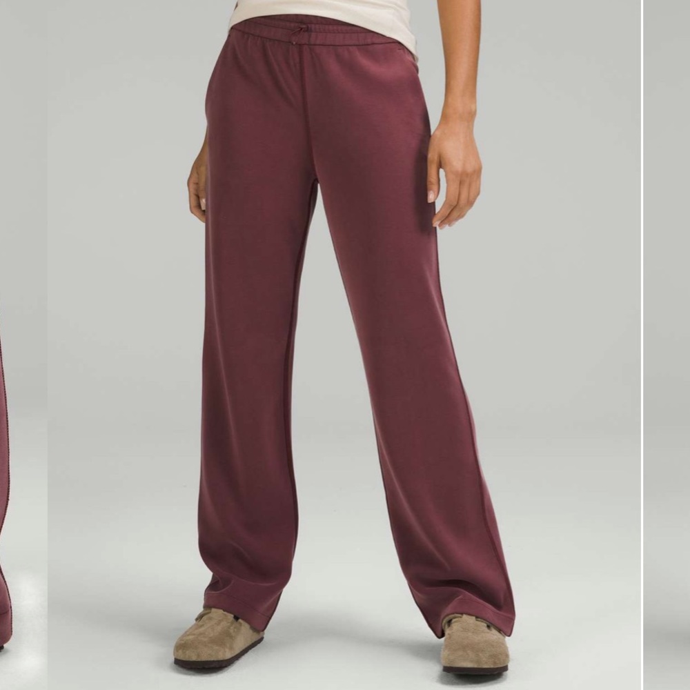 Lululemon softstreme high rise pants in red merlot